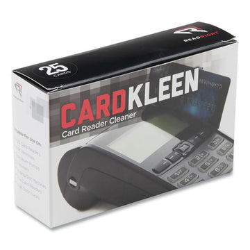 Read Right® Cardkleen Presaturated Magnetic Head Cleaning Cards, 3 3-8" X 2 1-8", 25-box freeshipping - TVN Wholesale
